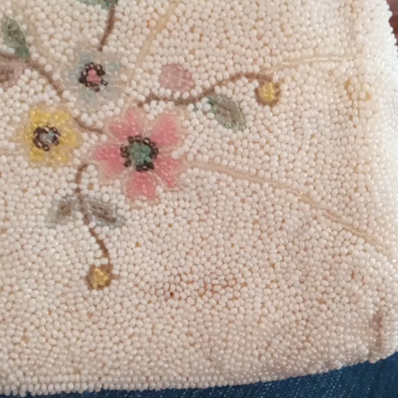 Vintage French Jorelle Beaded Hinged Evening Bag - Picture 15 of 16